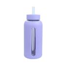 Garrafa de Vidro 800ml Bink Com Canudo e Capa Silicone Garrafinha de Água Portátil Para Viagens Academia Passeios