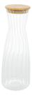 Garrafa De Vidro Borissilicato Wolff Com Tampa De Bambu 1l