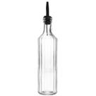 Garrafa de vidro para azeite com tampa preta Vegas Lyor 500 ml