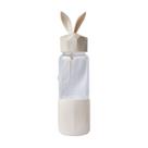 Garrafa de vidro rabbit bottle com capa de silicone, tampa plástica e alça 350ml