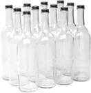 Garrafa de vinho North Mountain Supply 750 ml de vidro transparente x12
