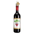 Garrafa de vinho tinto soprada de vidro de Natal do Velho Mundo