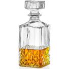 Garrafa De Whisky 900 ml Licoreira Retro Luxo Com Tampa Quadrada - Mimo Style