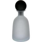GARRAFA DECORATIVA VASO HOME&CO COM TAMPA FUMÊ VIDRO 32x14x14cm BRANCO