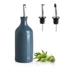 Garrafa dispensadora de azeite de oliva em cerâmica Sweejar 460ml Fog Blue
