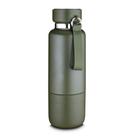Garrafa em Inox Porta Comprimidos Parede Dupla 500ml Com Copo Verde Garrafa em Inox Porta Comprimidos Parede Dupla 500ml Com Copo Verde