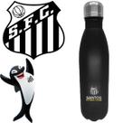 Garrafa Esportivo de Aço Inox Santos 750ml Ideal Para Presente de Natal