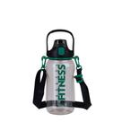 Garrafa Fitness Preta 1,6 Litros