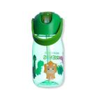 Garrafa Flip Dinossauro 400ml Squeeze Infantil Com Canudo - ZC