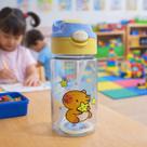 Garrafa Flip Top Infantil Capivara 450ml com Canudo