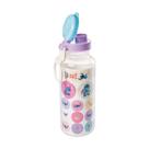 Garrafa Fun Abre Fácil Stitch em Plástico com Cartela Adesiva 600ml - Plasútil Garrafa Fun Abre Fácil Stitch em Plástico com Cartela Adesiva 600ml - Plasútil