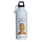Garrafa Garfield Original, Zona Criativa, Squeeze 500mL Em Alumínio Com Mosquetão