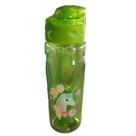 Garrafa Garrafinha Plástica Com Tampa Unicórnio Verde 700ml