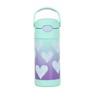 Garrafa Garrafinha Térmica Infantil Thermos 355ml Corações