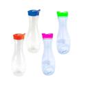 Garrafa grande tulipa Cristal de água / suco geladeira 1L Plástico Transparente - BLUD