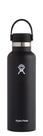 Garrafa Hydro Flask Standard Mouth em aço inoxidável 620ml preta