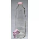 garrafa incolocor com torneira e tampa rosa