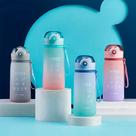 Garrafa Infantil de Água Colorida 630ml com Trava e Alça para Crianças