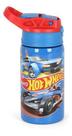 Garrafa Infantil Meninos Hot Wheels Aço Inox 500ml C/ Alça - Luxcel