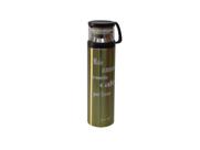 Garrafa Isotérmica De Inox Com Frase E Tampa Com Copo 450ml
