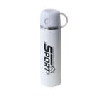 Garrafa isotérmica de metal 400ml com copo tampa