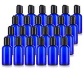 Garrafa JUVITUS azul cobalto Boston Round PET 60 ml (pacote com 24)