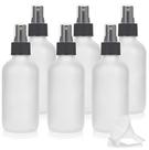 Garrafa JUVITUS de vidro transparente fosco Boston Round 120mL com bomba