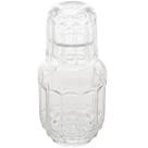 Garrafa Lyor 500ml Moringa Vidro Cristal Sortido com Copo Tampa 145ml Água Bebidas