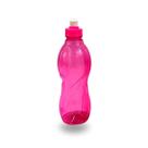 Garrafa Pet Modelo Squeeze Colorido Design Moderno Esportivo Resistente Sem Tampa 750 ML 1 Unidade