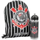 Garrafa Plástica 450ml com Mochila Flamengo Palmeiras Corinthians Torcida Futebol Oficial Licenciado