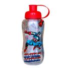 Garrafa Plástica Escolar Infantil Squeeze Capitão América 550 ml Garrafa Plástica Escolar Infantil Squeeze Capitão América 550 ml