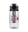 Garrafa Plástico Com Canudo 650ml Corinthians