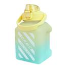 Garrafa Plástico Quadrada Com Canudo E Alça Tie Dye 1,5 L