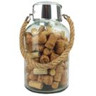 Garrafa Porta Rolha De Vinho Champanhe Luxo Vaso Decoração 30cm