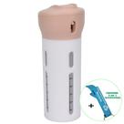 Garrafa Portátil 4 em 1 Dispenser Viagem 30 ml Rosa + Chaveiro CBRN18352