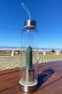 Garrafa Quartzo Verde com Infusor de chás