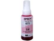 Garrafa Refil Tinta Magenta Claro T673620 Original Epson Ecotank Compatível Impressoras L800 L805 L810 L850 L1800