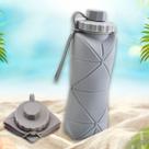 Garrafa Retrátil 600ml De Silicone Compacta Perfeita Para Viagem