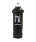 Garrafa Shakeira Mola e 2 Compartimentos Time Santos 500 ml - MINAS Garrafa Shakeira Mola e 2 Compartimentos Time Santos 500 ml - MINAS