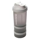 Garrafa Shaker 3 em 1 De Plástico Performance Cinza 620ml