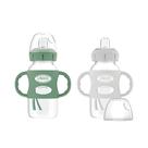 Garrafa Sippy Spout Dr. Brown's Milestones 270 ml verde e cinza