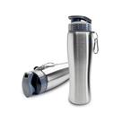 Garrafa Squeeze 750ml Academia Aço Inox C/ Bico E Mosquetão - Garrafa Squeeze 750ml Academia Aço Inox C/ Bico E Mosquetão -