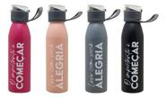 Garrafa Squeeze Alça Academia Frases Criativas 600ml Garrafa Squeeze Alça Academia Frases Criativas 600ml