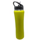 Garrafa Squeeze Amarela Inox Térmica Água 600 mL Garrafa Squeeze Amarela Inox Térmica Água 600 mL
