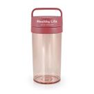 Garrafa Squeeze Copo com Tampa e Peneira Filtro Infusor Água Saborizada Chá Suco 430 Ml