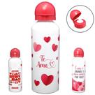 Garrafa Squeeze De Alumínio Coração Sortidas 500ML - FWB Garrafa Squeeze De Alumínio Coração Sortidas 500ML - FWB