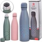 Garrafa squeeze de aluminio heart coracoes com tampa 650ml