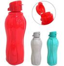 Garrafa Squeeze de Plastico Pet com Tampa e Alca Colors 600ml - Rio De Ouro