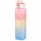 Garrafa Squeeze de Policarbonato Degradê com Cinta Rosa 900ml 20705 - Wolff