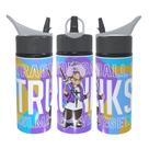 Garrafa Squeeze Dragon Ball Z bulma trunks Anime Aluminio 600ml - Voltas ás Aulas